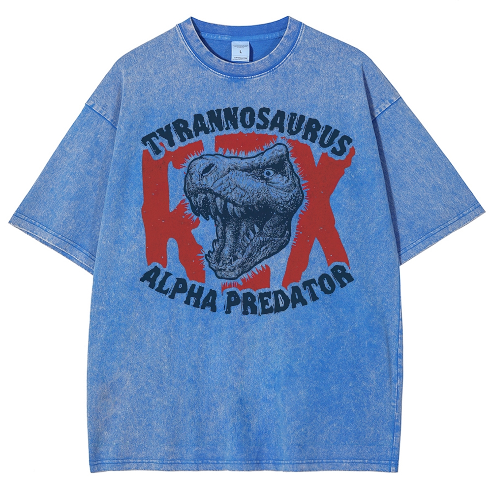 "Tyrannosaurus Rex: Alpha Predator" Washed T-Shirt