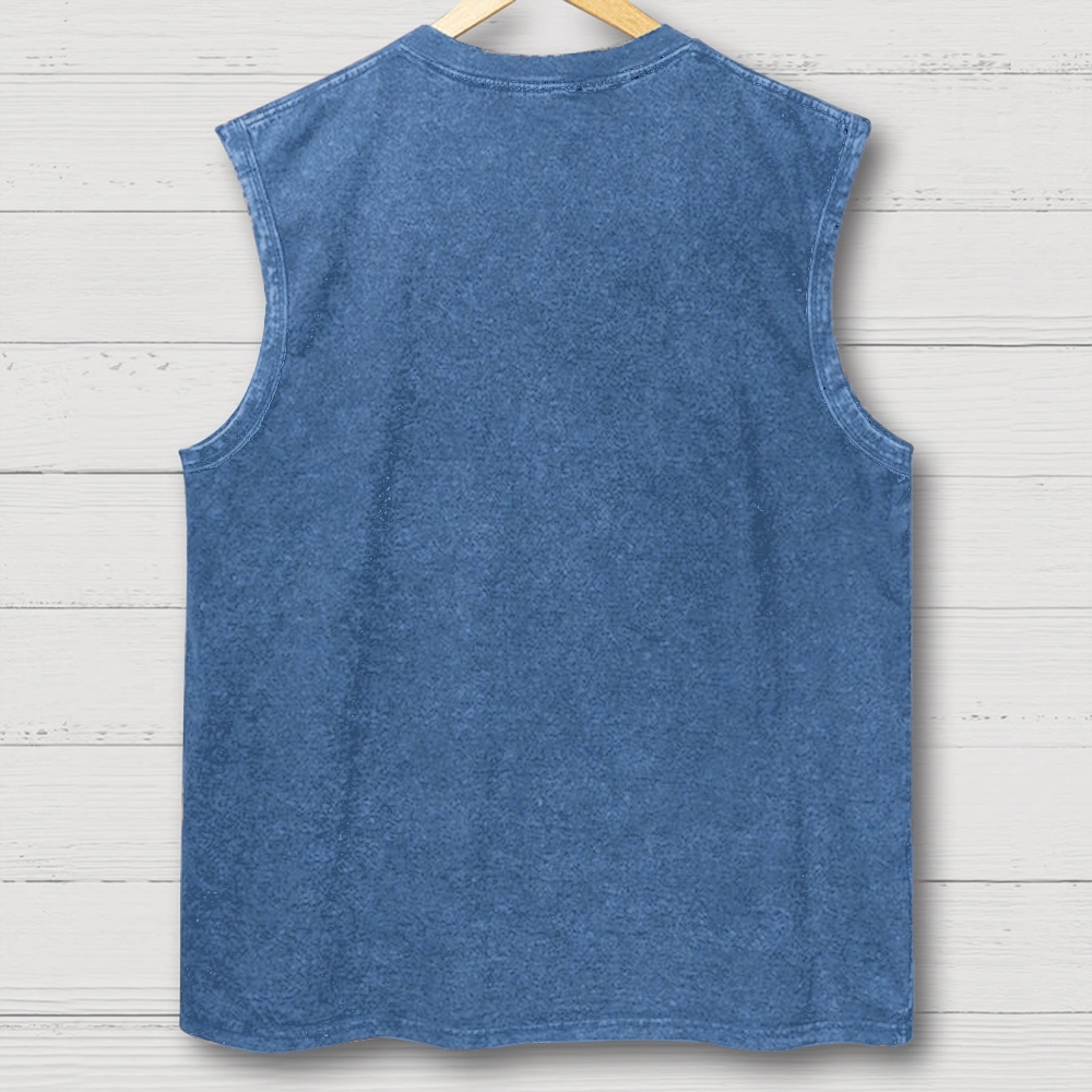 Bunny Howling to the Moon Washed Vest 