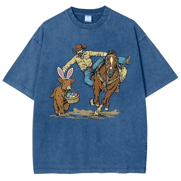Country Easter  Washed T-Shirt 