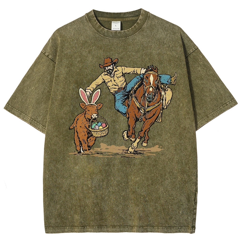 Country Easter  Washed T-Shirt 