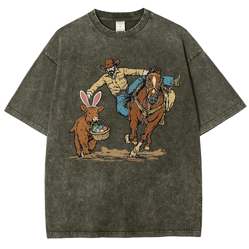 Country Easter  Washed T-Shirt 