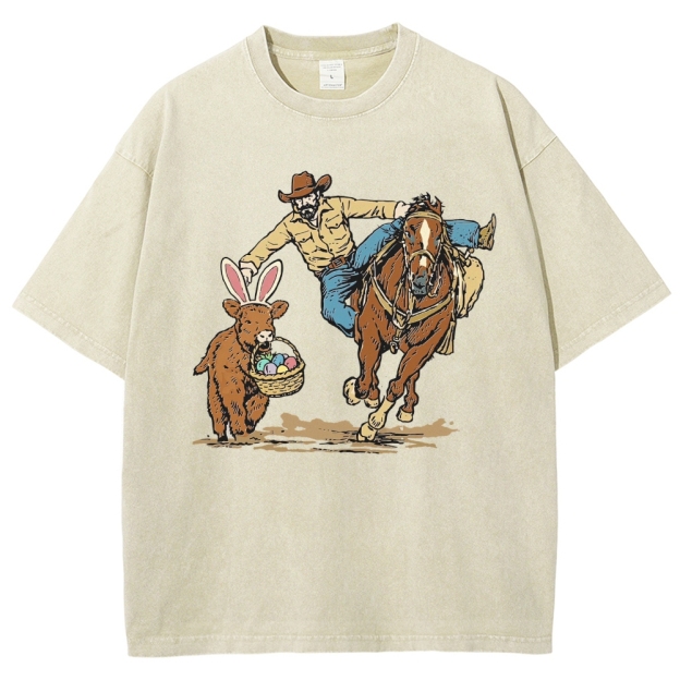 Country Easter  Washed T-Shirt 