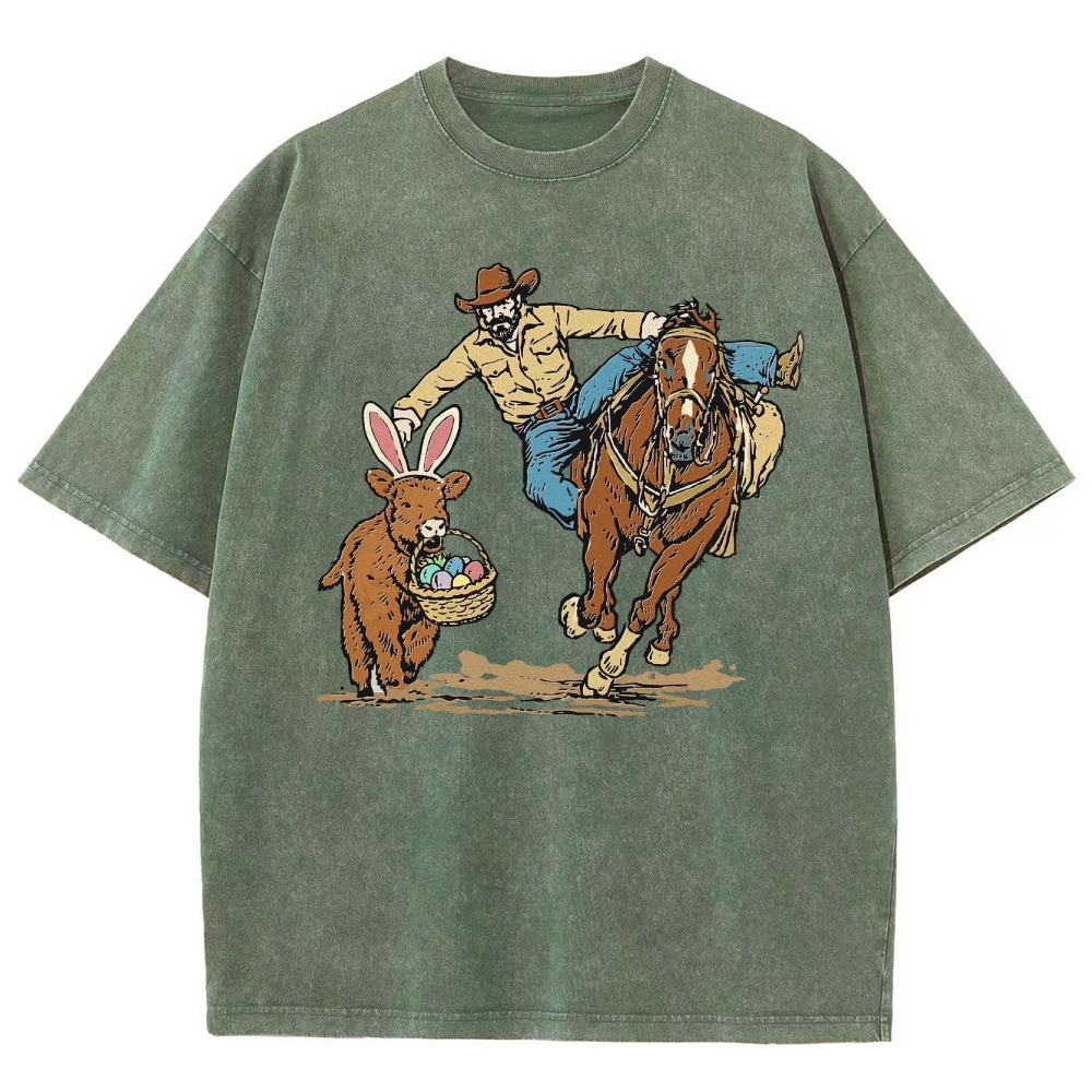 Country Easter  Washed T-Shirt 
