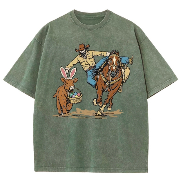 Country Easter  Washed T-Shirt 