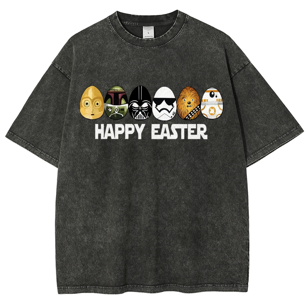 Easter Egg Hunting Party Washed T-Shirt 
