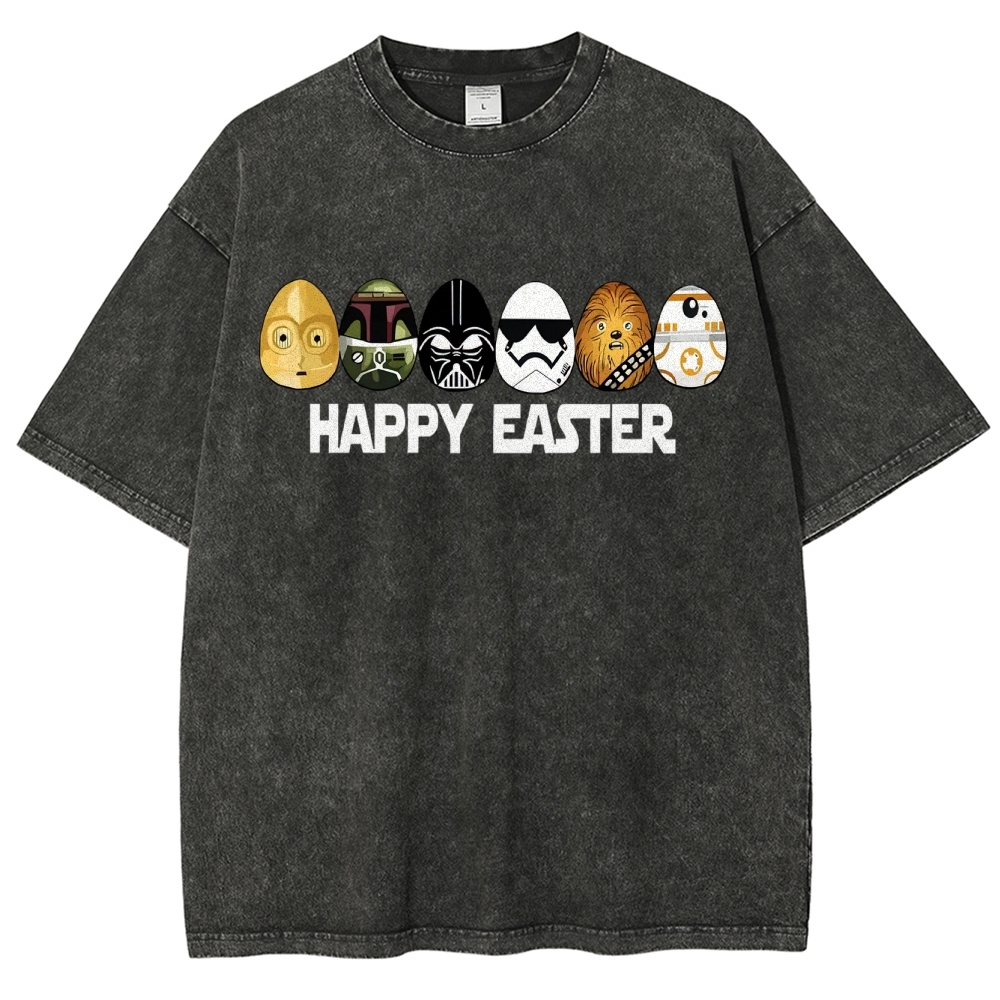 Easter Egg Hunting Party Washed T-Shirt 