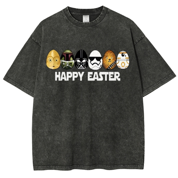 Easter Egg Hunting Party Washed T-Shirt 