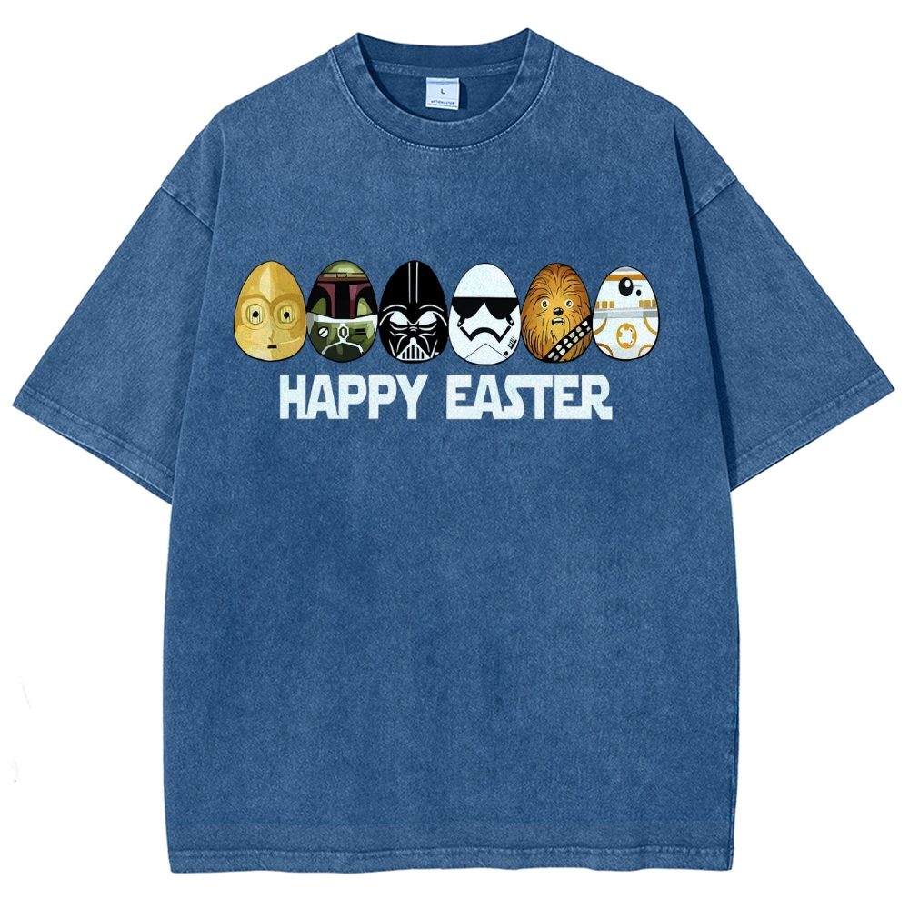 Easter Egg Hunting Party Washed T-Shirt 