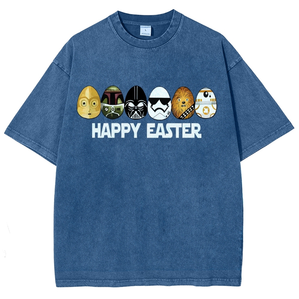 Easter Egg Hunting Party Washed T-Shirt 