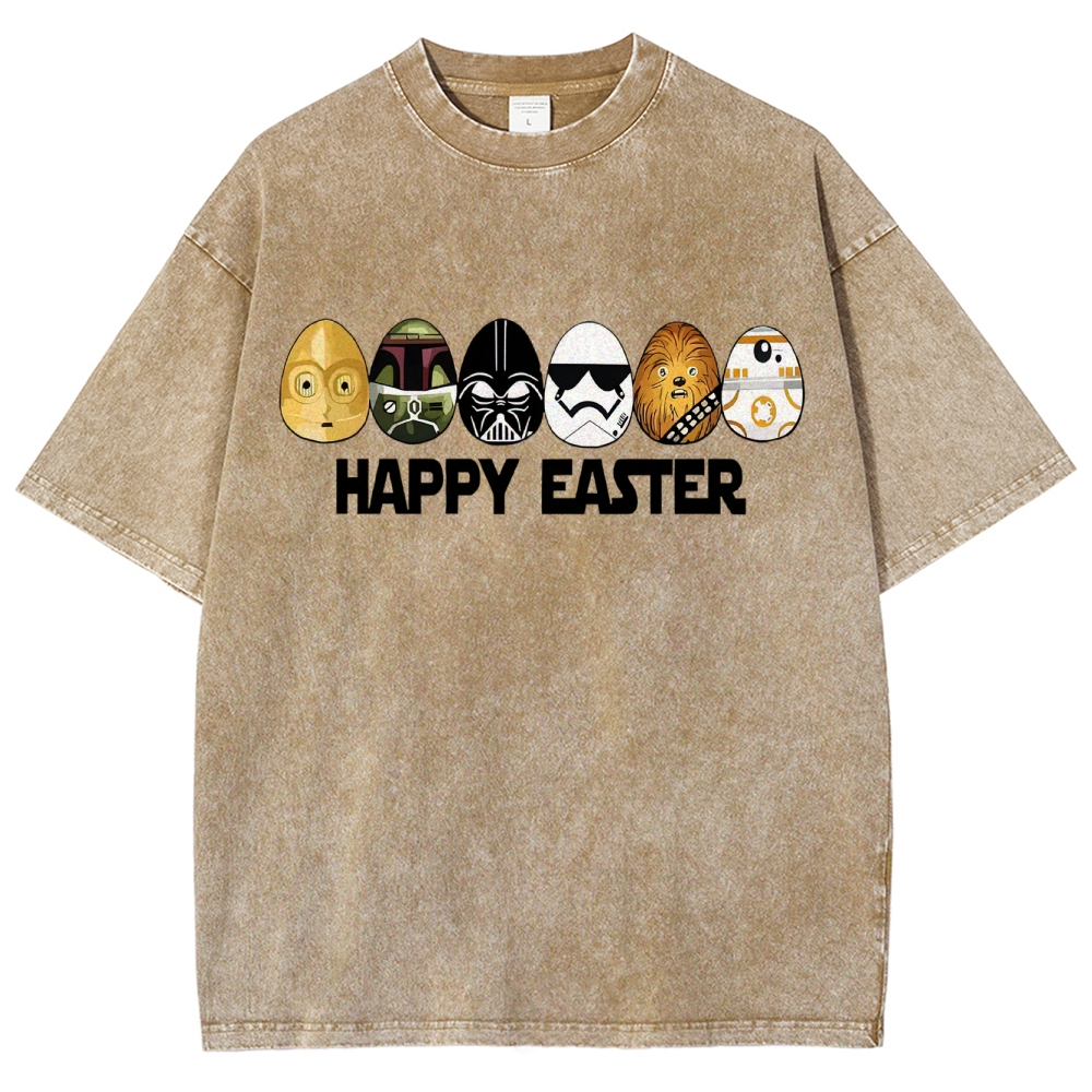 Easter Egg Hunting Party Washed T-Shirt 