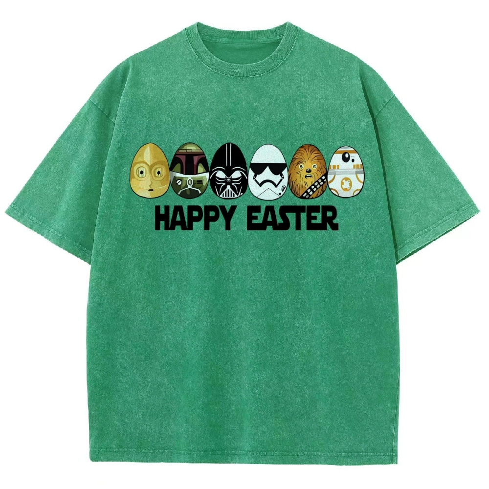 Easter Egg Hunting Party Washed T-Shirt 