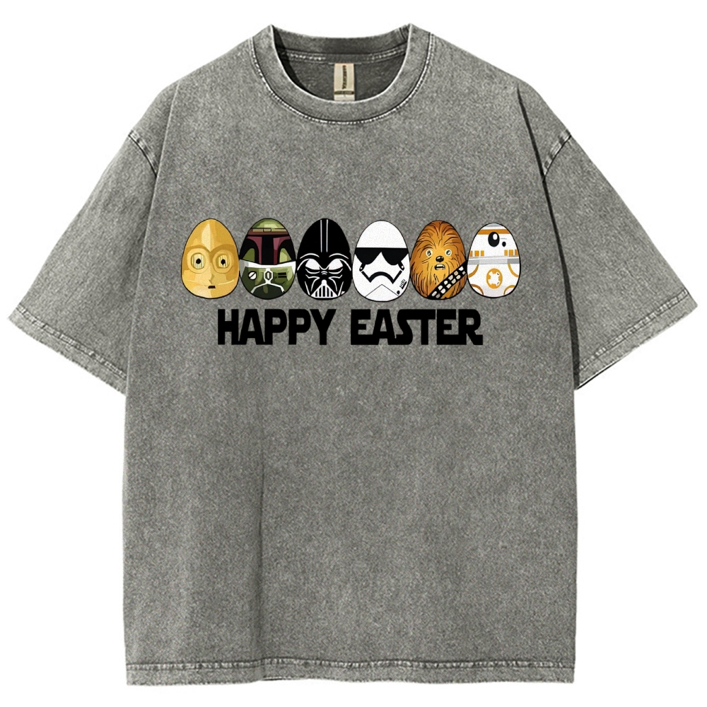 Easter Egg Hunting Party Washed T-Shirt 