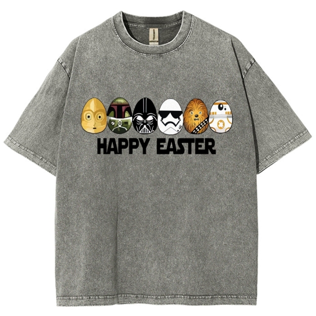 Easter Egg Hunting Party Washed T-Shirt 