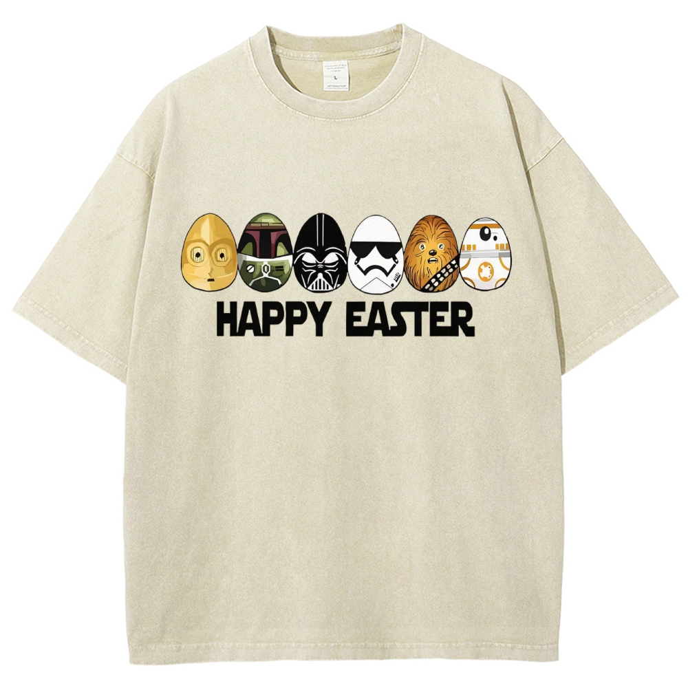 Easter Egg Hunting Party Washed T-Shirt 