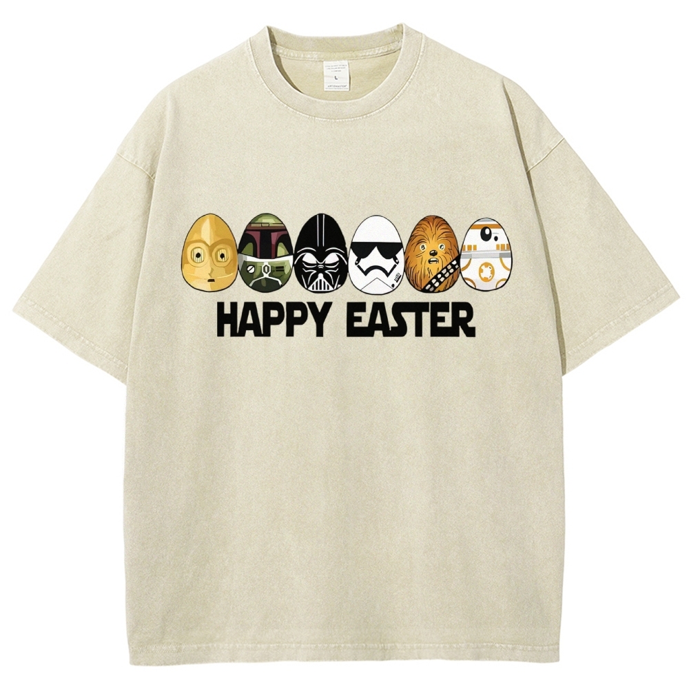 Easter Egg Hunting Party Washed T-Shirt 