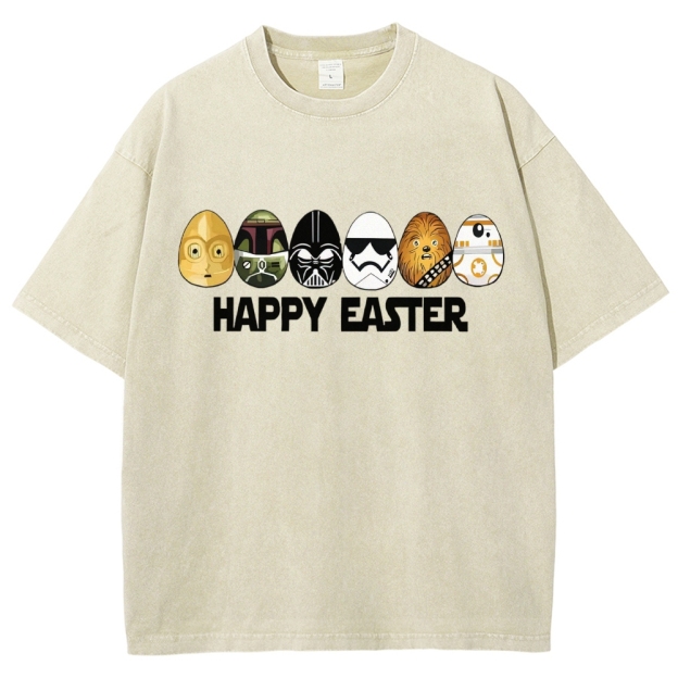 Easter Egg Hunting Party Washed T-Shirt 