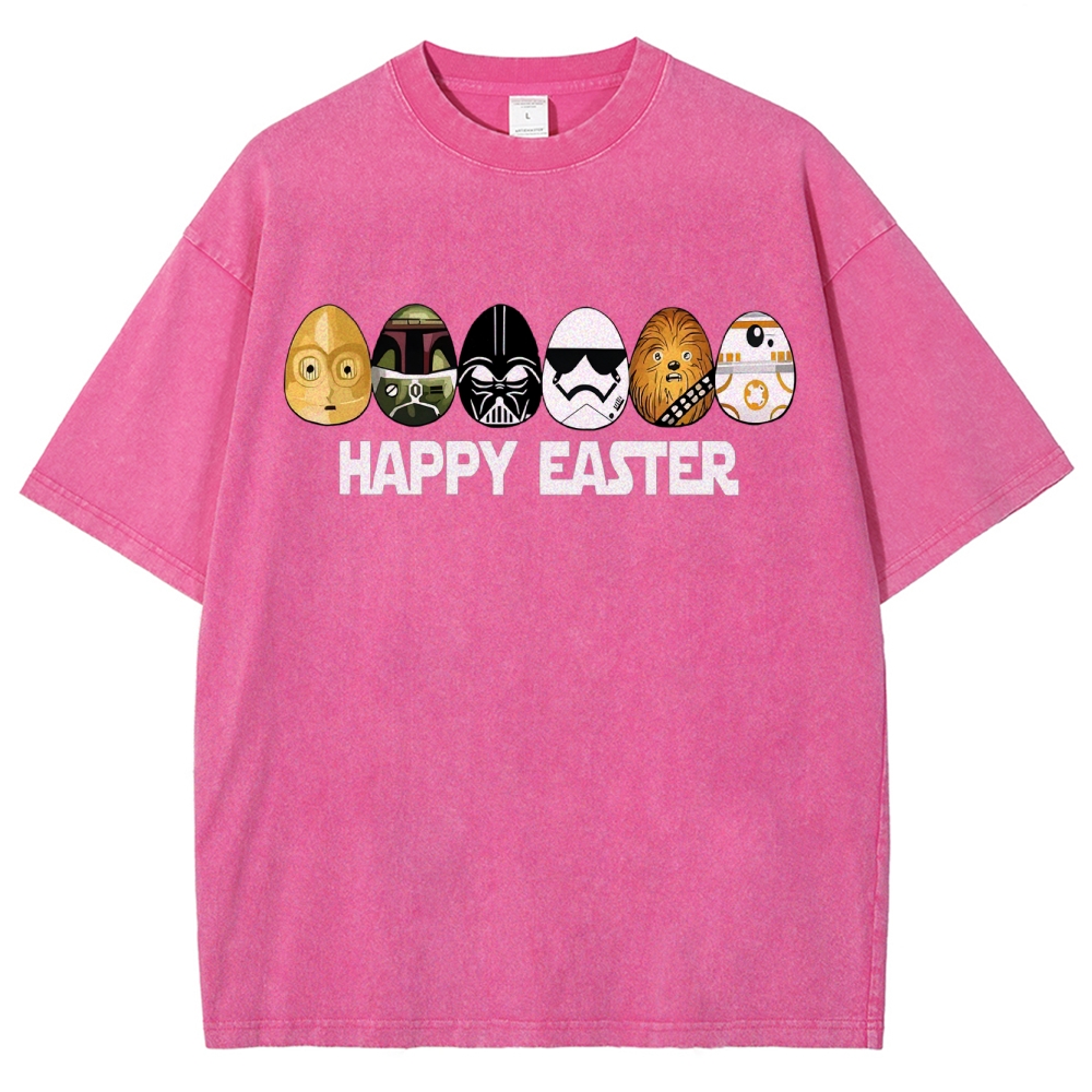 Easter Egg Hunting Party Washed T-Shirt 