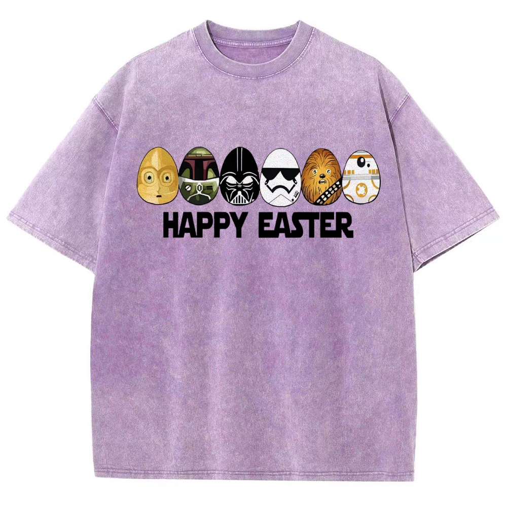 Easter Egg Hunting Party Washed T-Shirt 