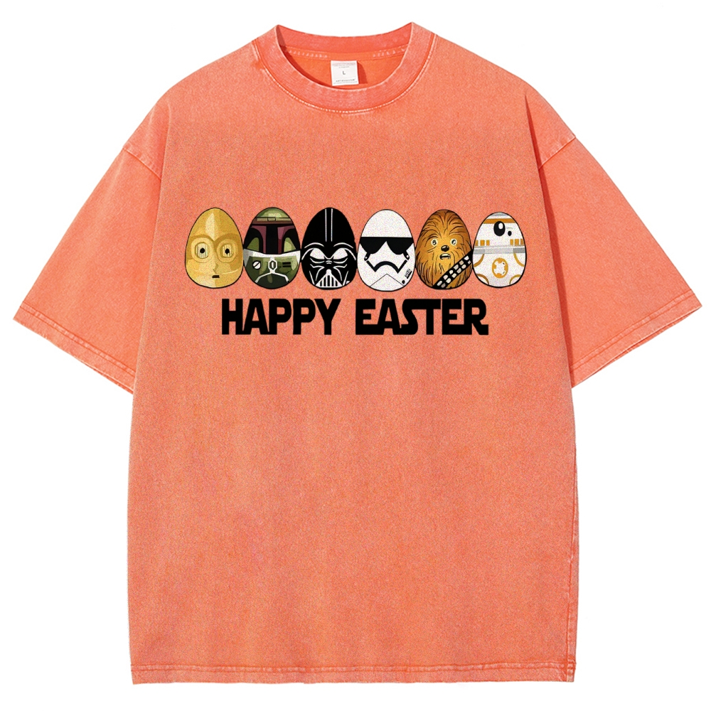 Easter Egg Hunting Party Washed T-Shirt 