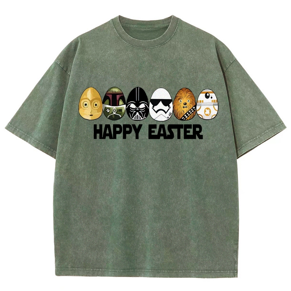 Easter Egg Hunting Party Washed T-Shirt 
