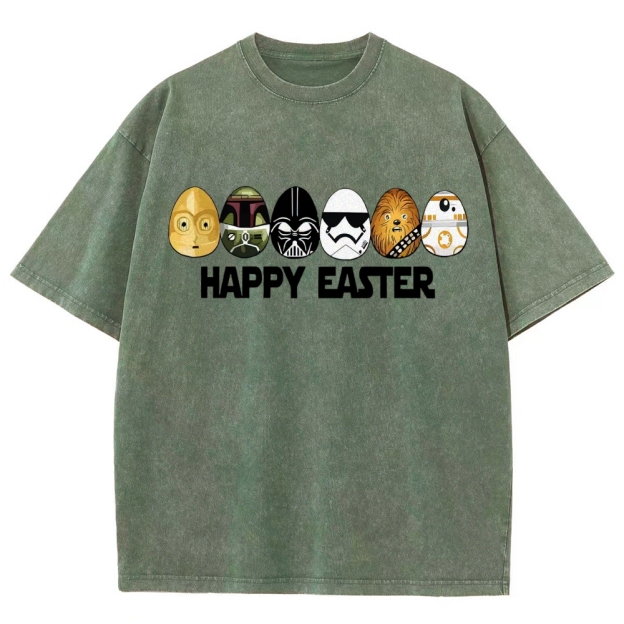 Easter Egg Hunting Party Washed T-Shirt 