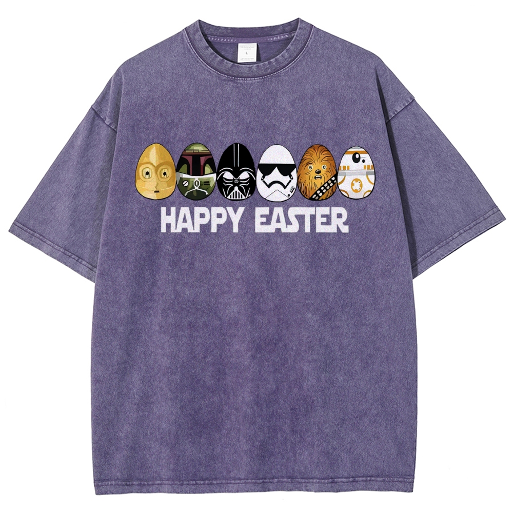 Easter Egg Hunting Party Washed T-Shirt 