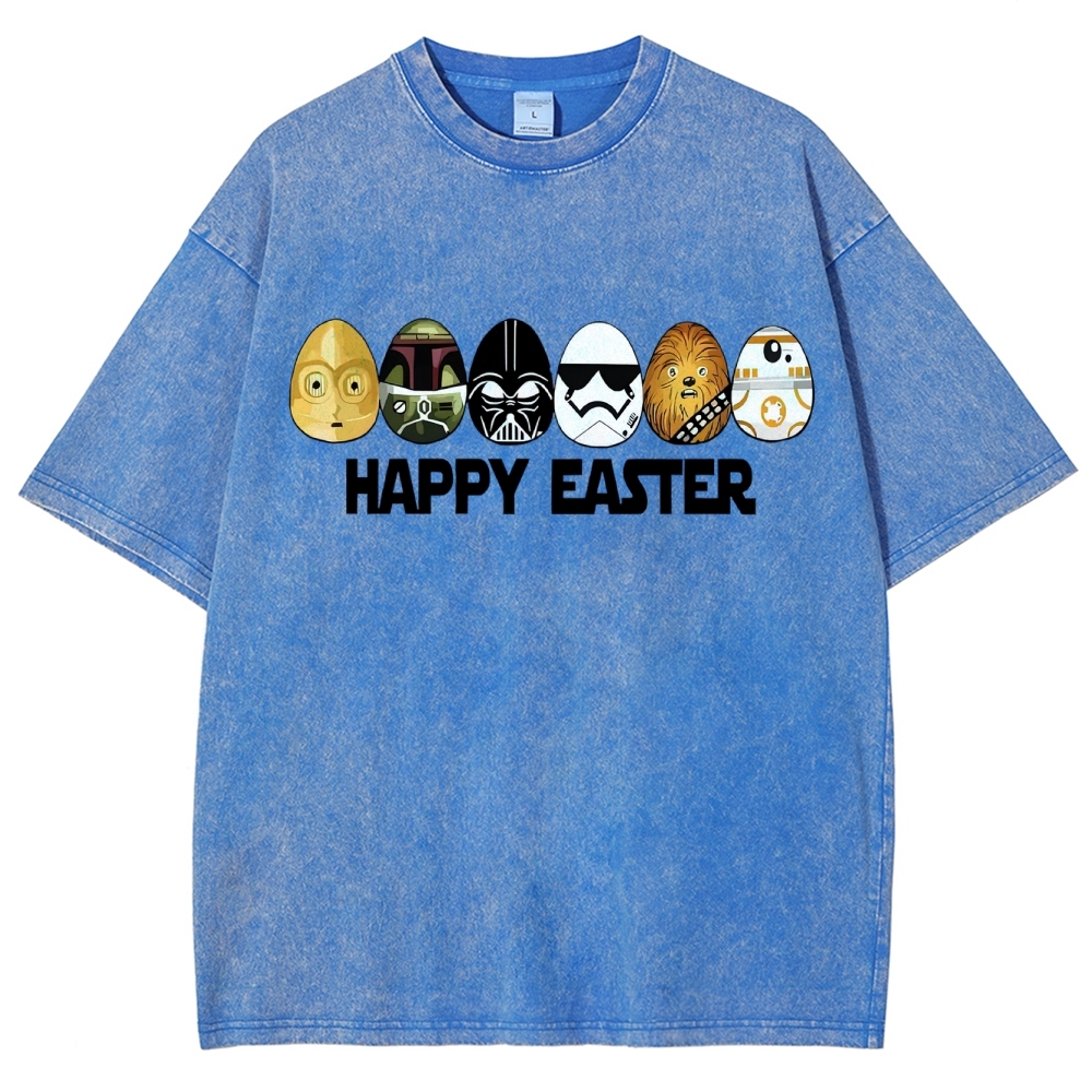 Easter Egg Hunting Party Washed T-Shirt 