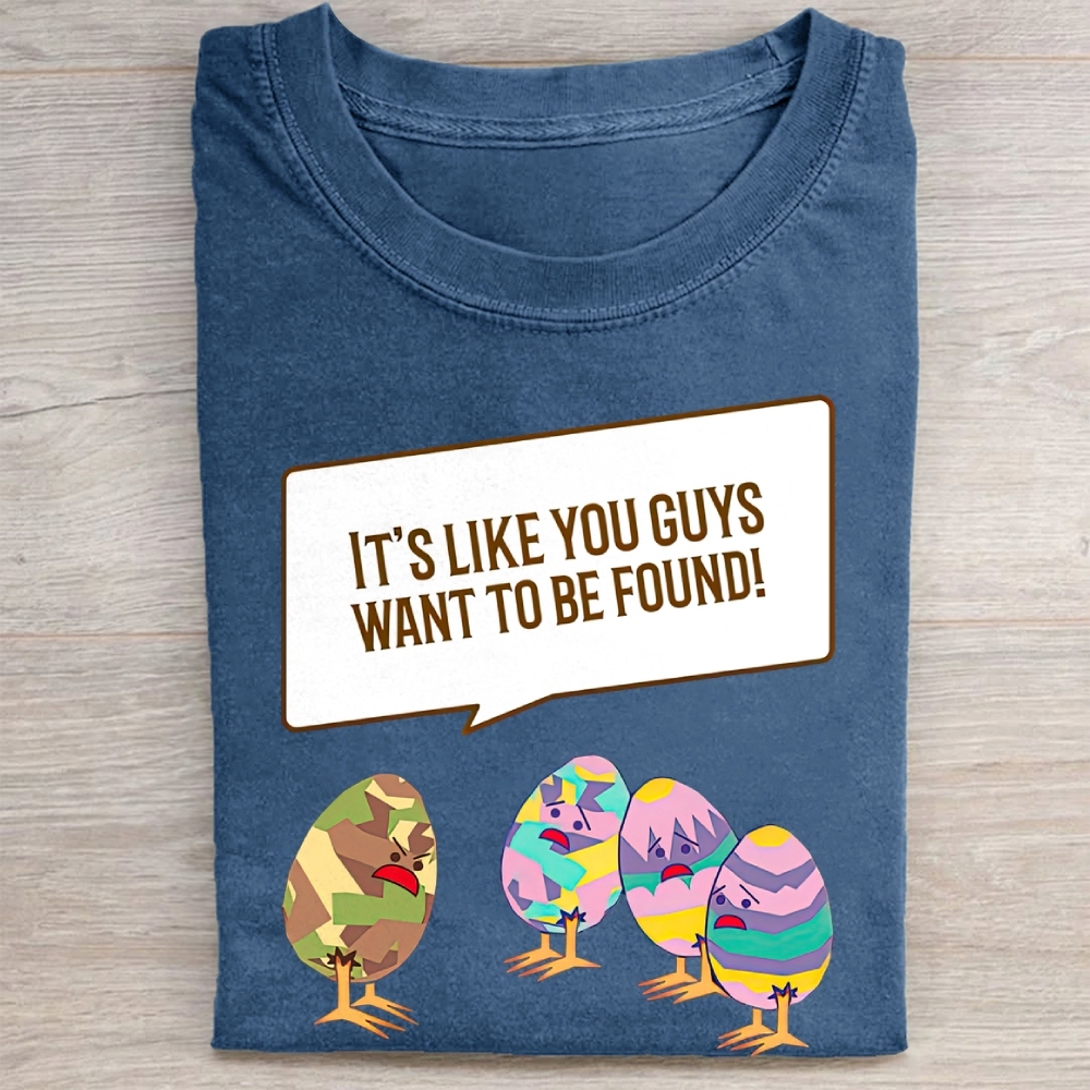 "Easter Egg Complaint" Humor Vintage Washed Tee