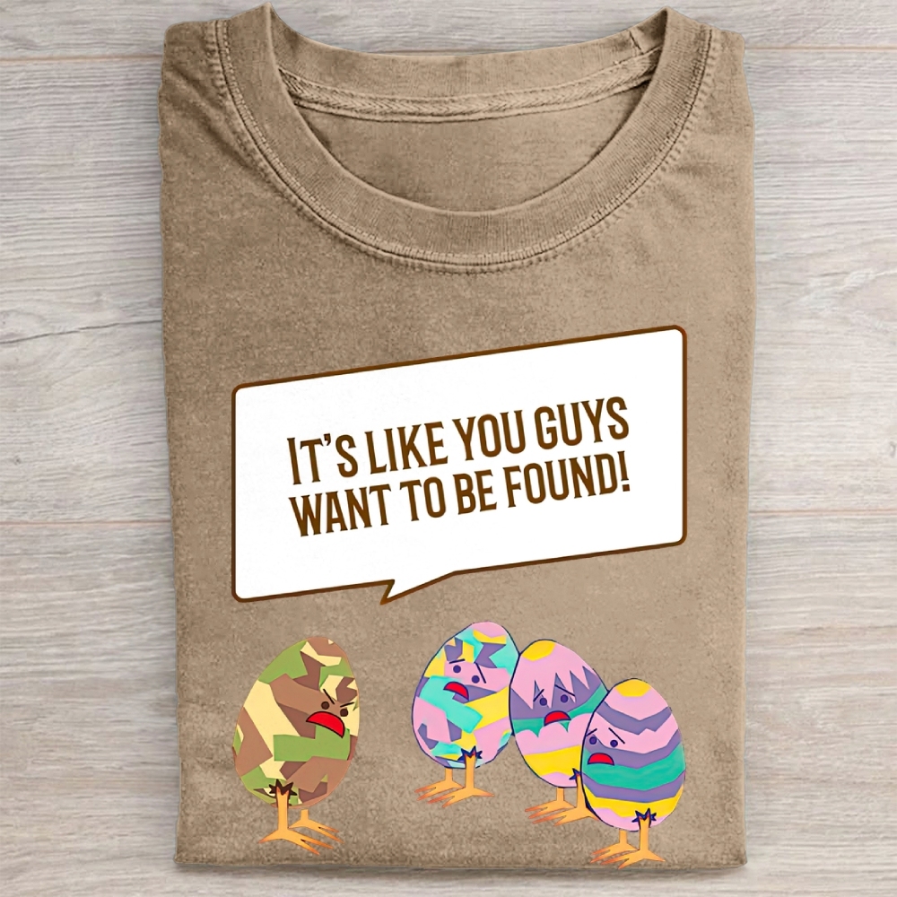 "Easter Egg Complaint" Humor Vintage Washed Tee