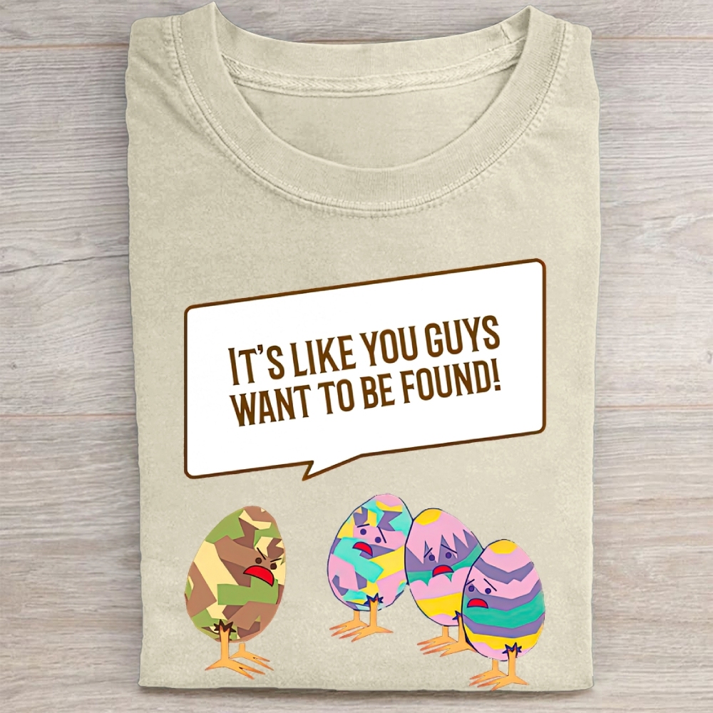 "Easter Egg Complaint" Humor Vintage Washed Tee