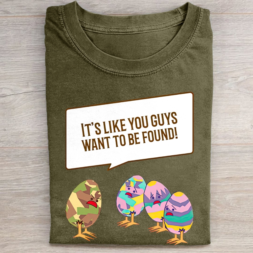 "Easter Egg Complaint" Humor Vintage Washed Tee