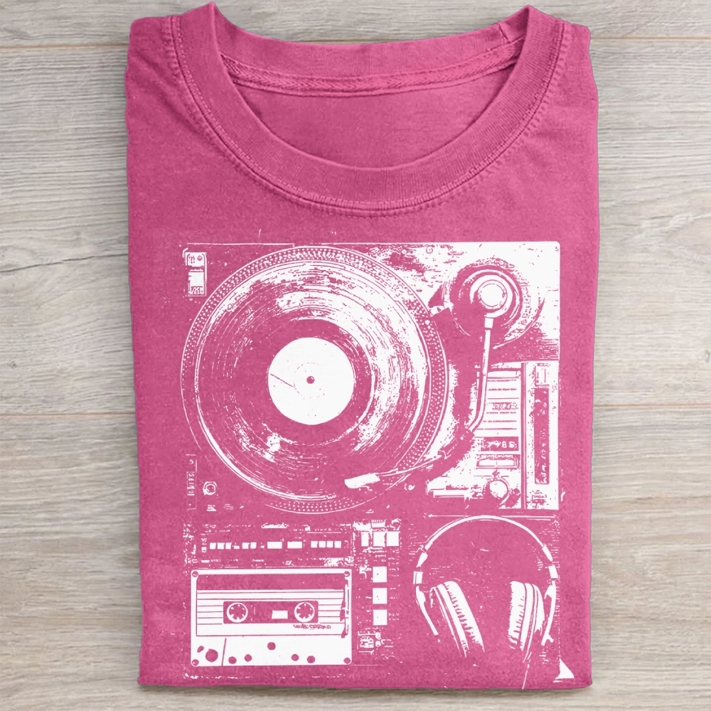 Boho Vinyl Records Washed Tee 