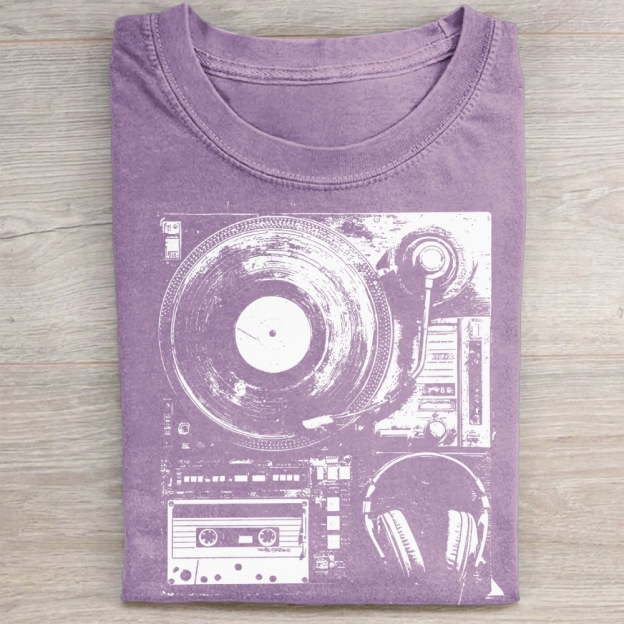 Boho Vinyl Records Washed Tee 