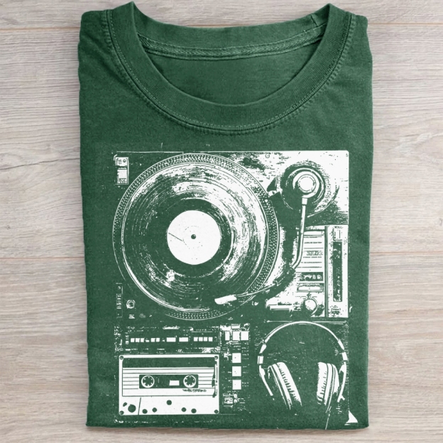 Boho Vinyl Records Washed Tee 