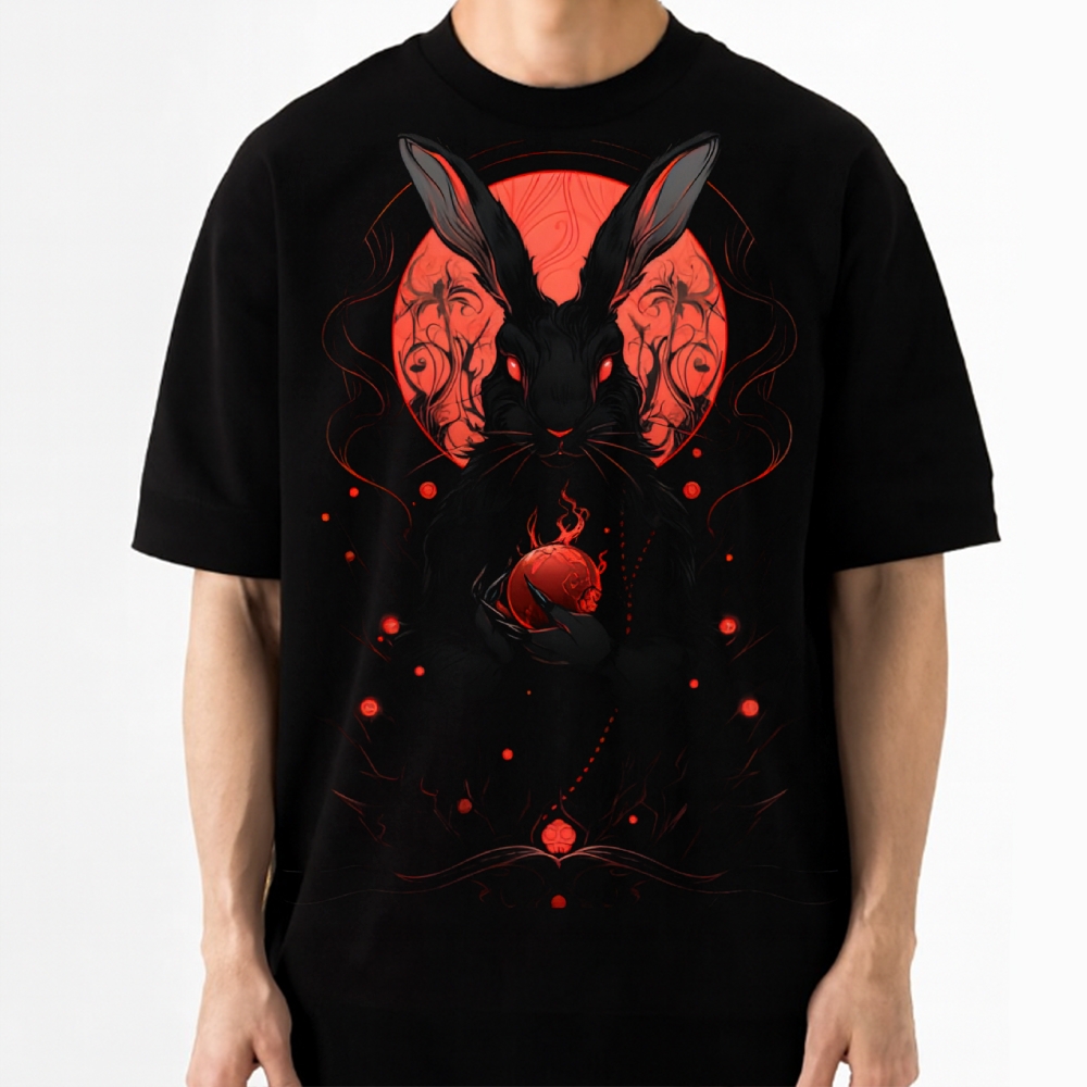 "Bunny Bartender" Easter Cotton T-shirt