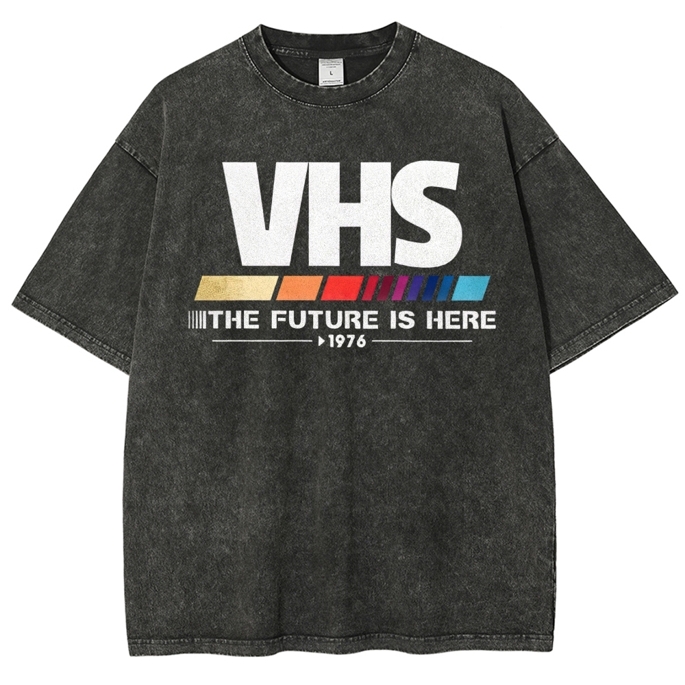 Retro VHS 1976 Graphic Washed T-Shirt