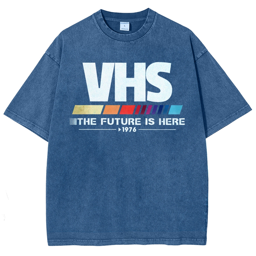 Retro VHS 1976 Graphic Washed T-Shirt 