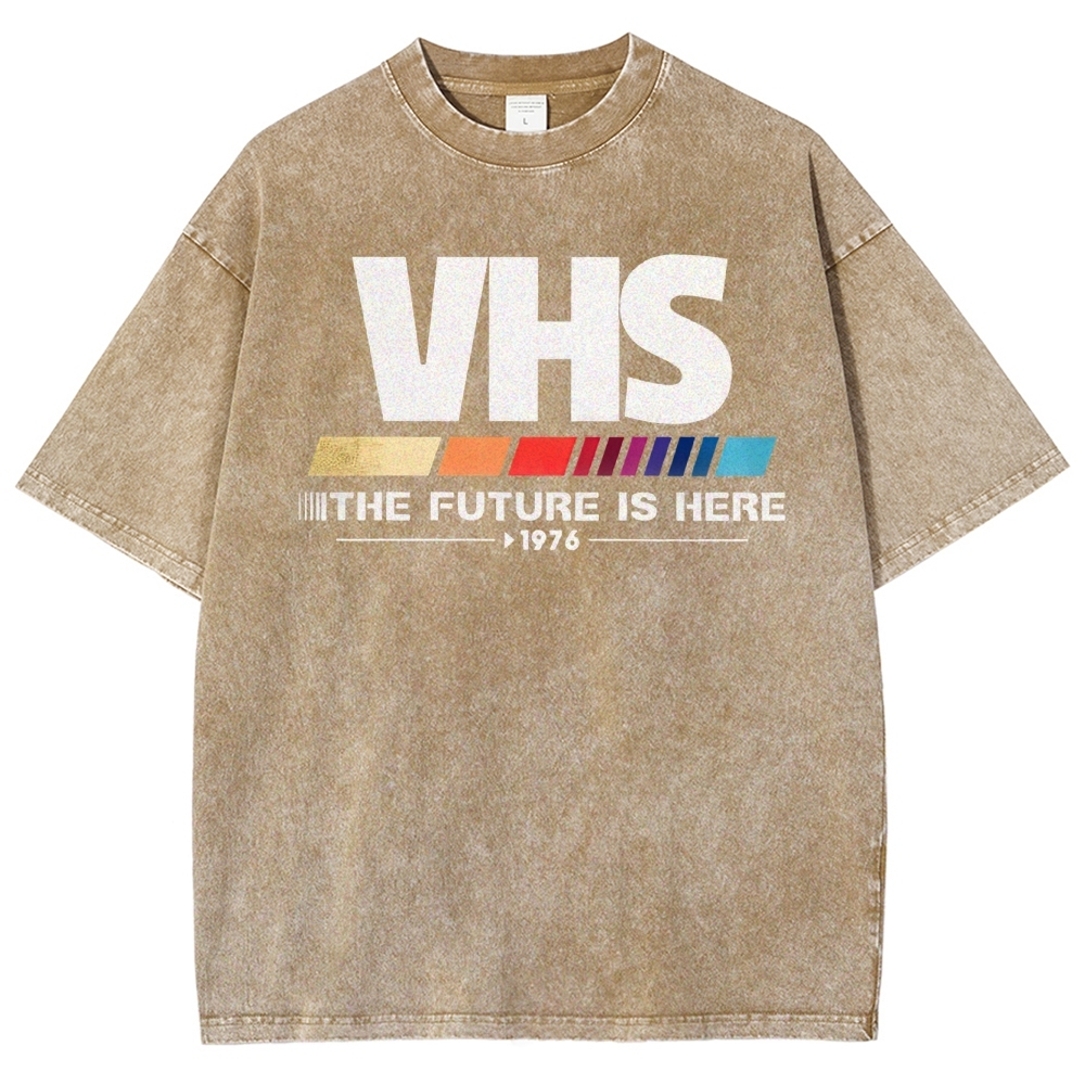 Retro VHS 1976 Graphic Washed T-Shirt 
