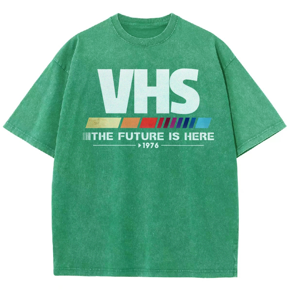 Retro VHS 1976 Graphic Washed T-Shirt 