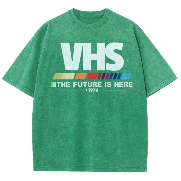 Retro VHS 1976 Graphic Washed T-Shirt 