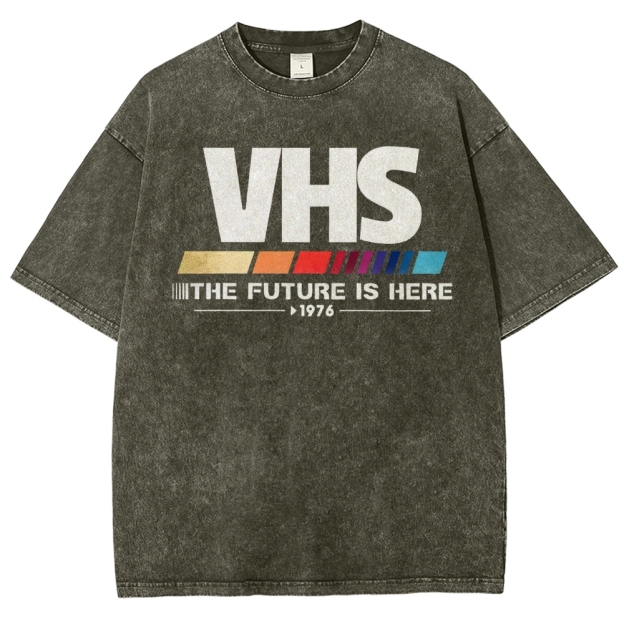 Retro VHS 1976 Graphic Washed T-Shirt 