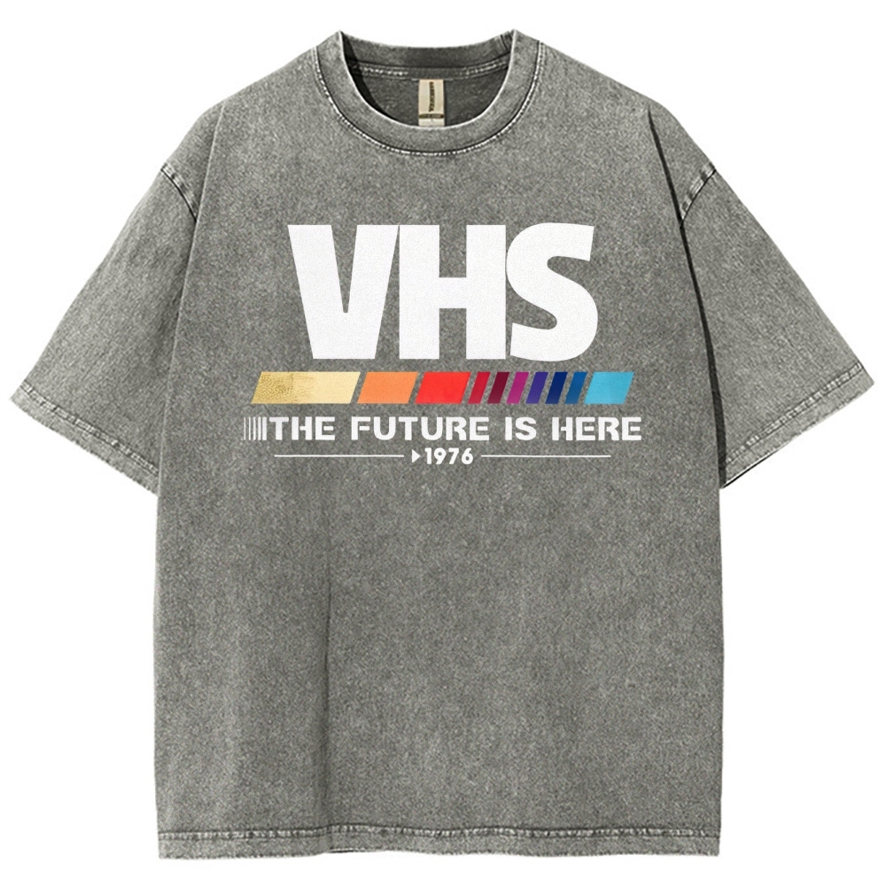 Retro VHS 1976 Graphic Washed T-Shirt 