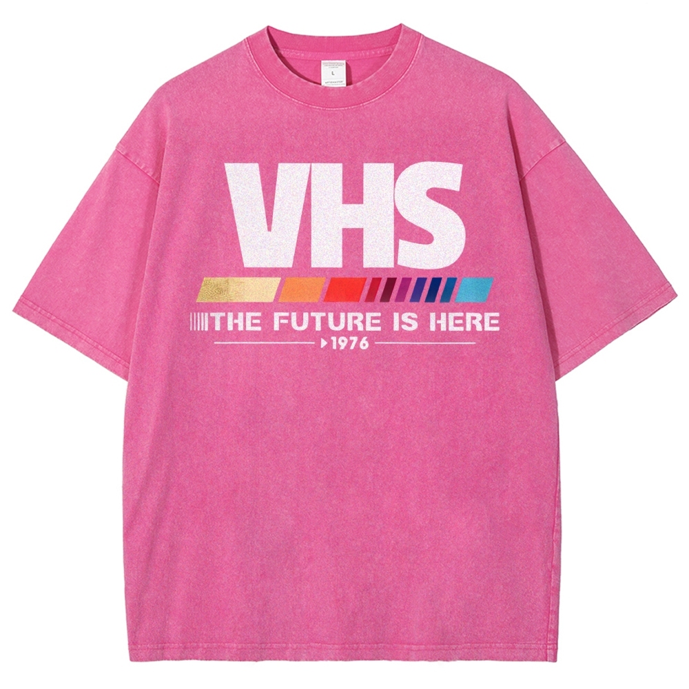 Retro VHS 1976 Graphic Washed T-Shirt 