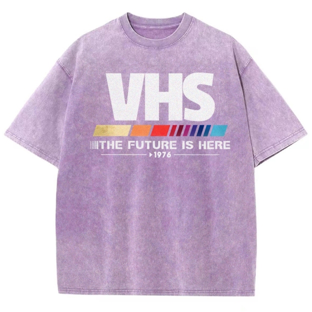 Retro VHS 1976 Graphic Washed T-Shirt 