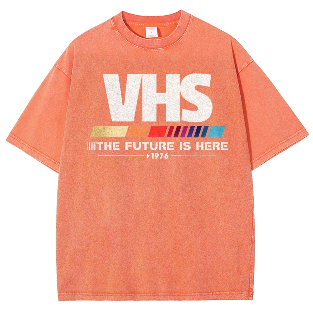 Retro VHS 1976 Graphic Washed T-Shirt 