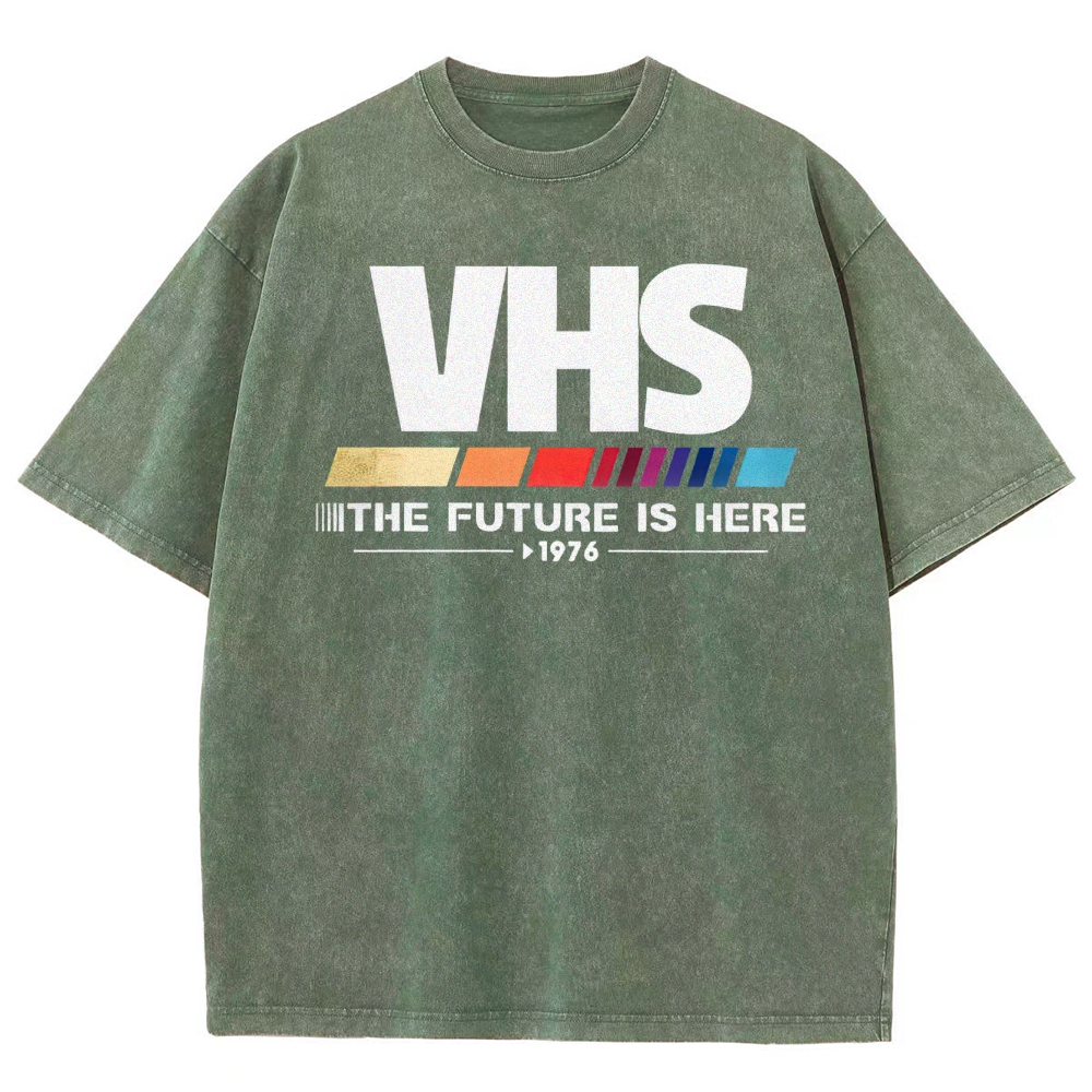 Retro VHS 1976 Graphic Washed T-Shirt 