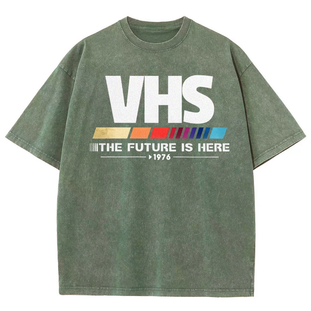 Retro VHS 1976 Graphic Washed T-Shirt 