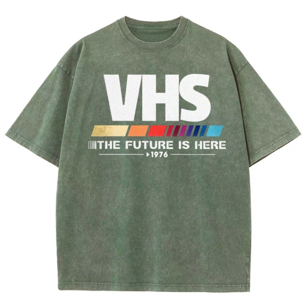 Retro VHS 1976 Graphic Washed T-Shirt 