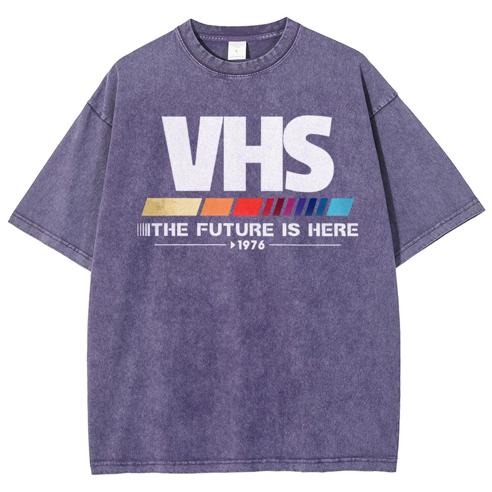 Retro VHS 1976 Graphic Washed T-Shirt 