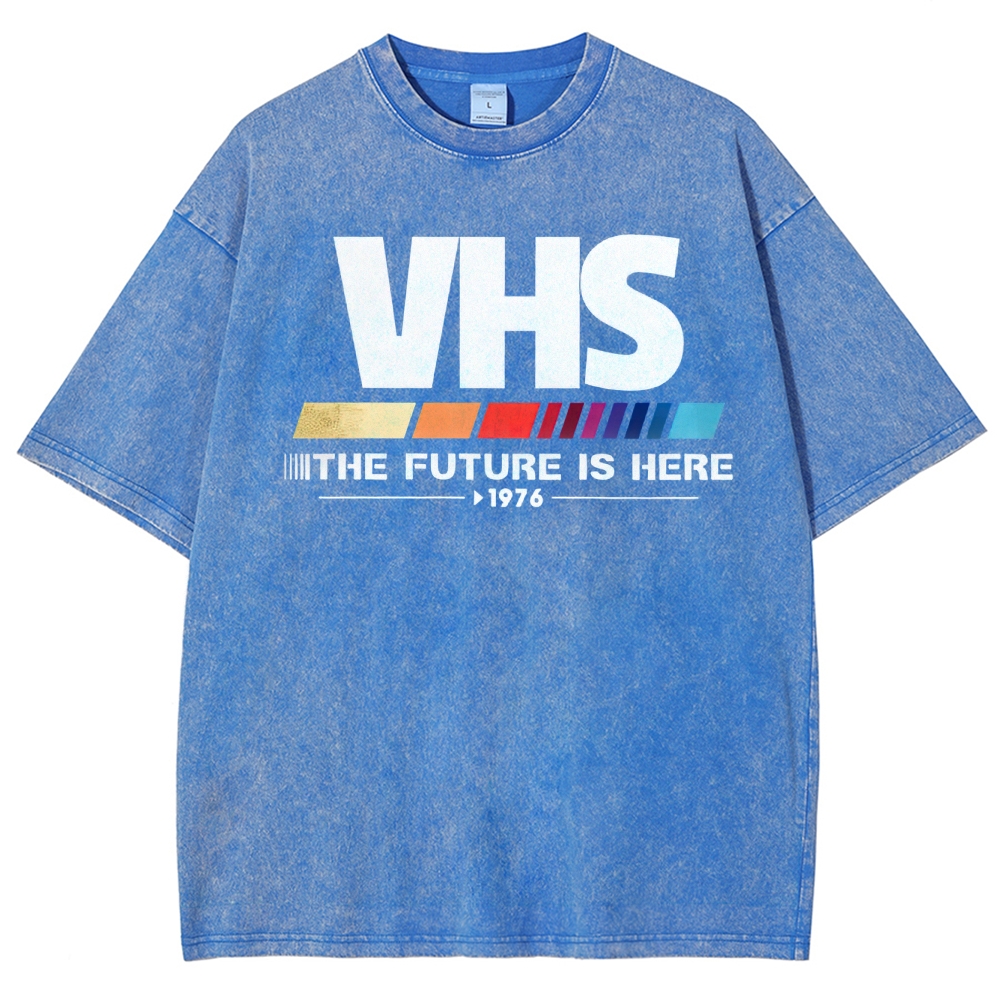 Retro VHS 1976 Graphic Washed T-Shirt 